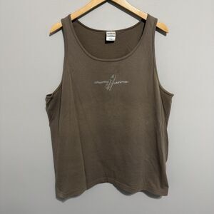 Vintage Hawaiian Legends Tank Top XL Brown Banzai Pipeline Surfing Tee